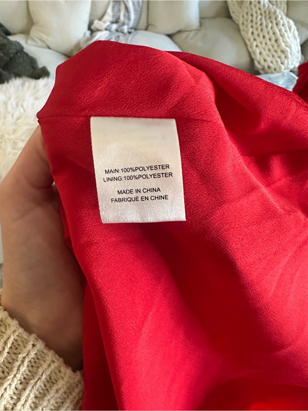Keepsake Red Flowy Dress S - Picture 10 of 11